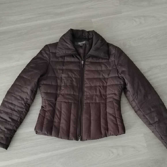 Kenneth Cole Reaction Jackets & Blazers - Kenneth Cole Reaction Quilted Zip-Front Puffer Jacket - Brown